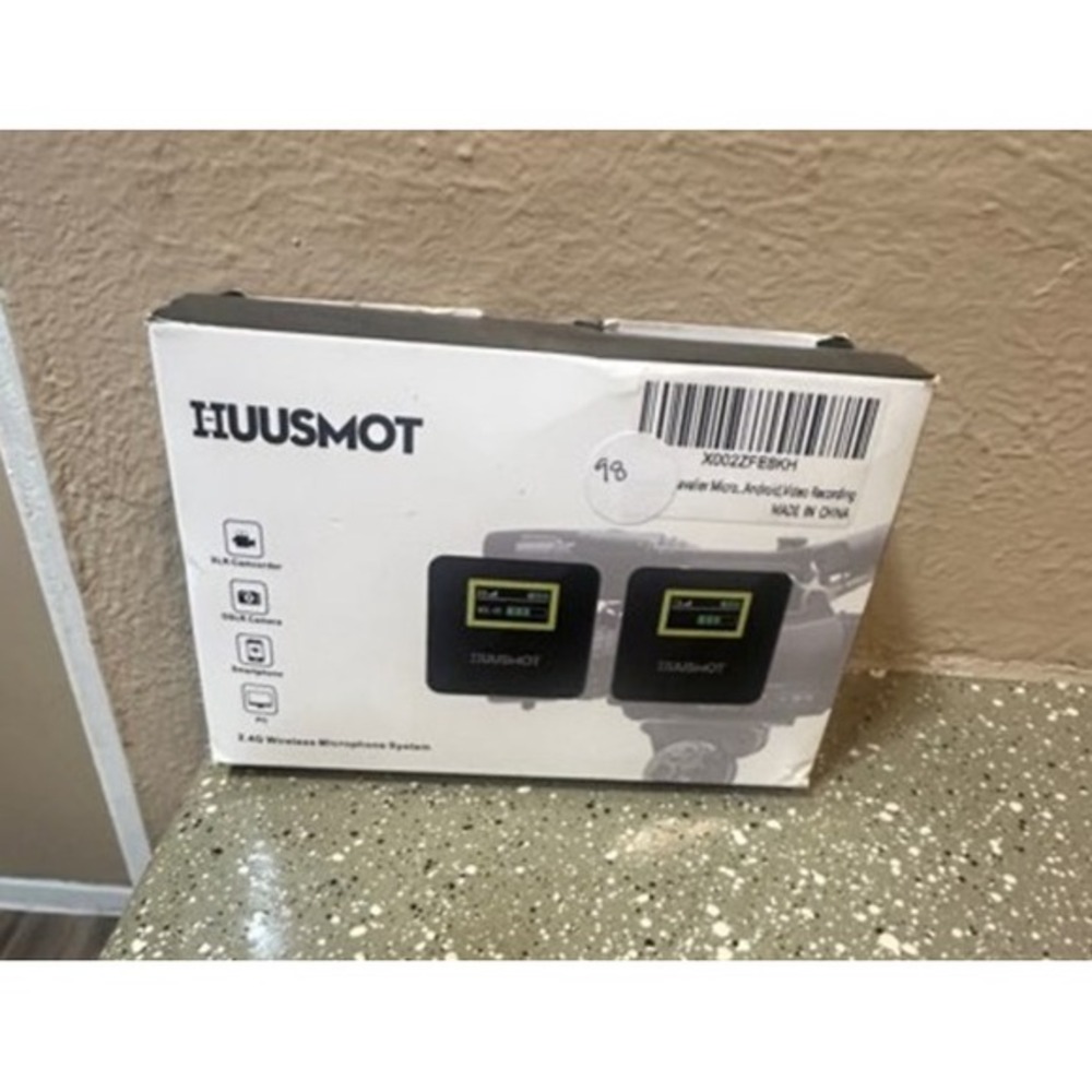 HUUSMOT Wireless Mic‎ System 2.4G Lavalier for Camera, Phone, PC, Android